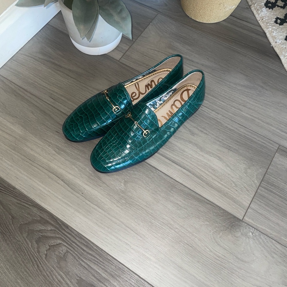 Sam Edelman Ivy croc leather loafers size 9.5